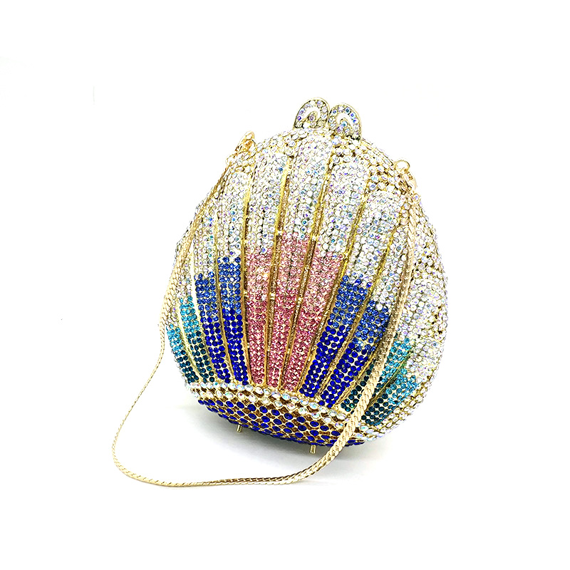Colorful Shell Clutch