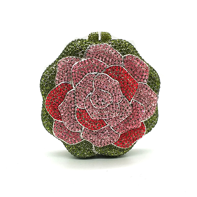 Colorful Rose Clutch