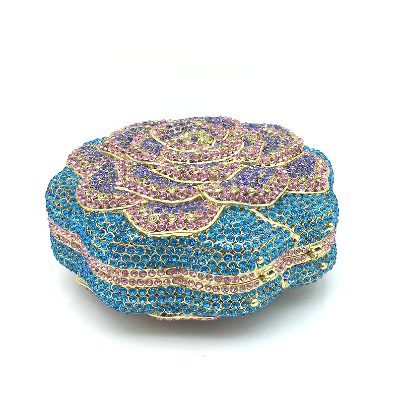 Colorful Rose Clutch