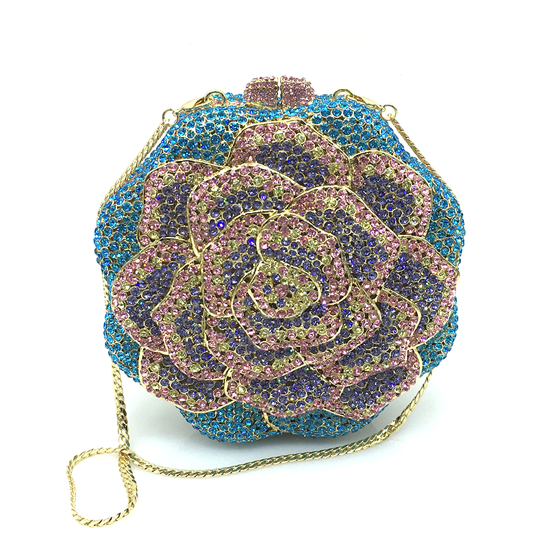 Colorful Rose Clutch