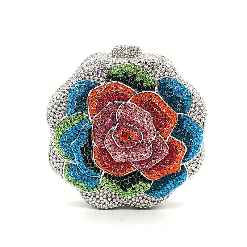 Colorful Rose Clutch