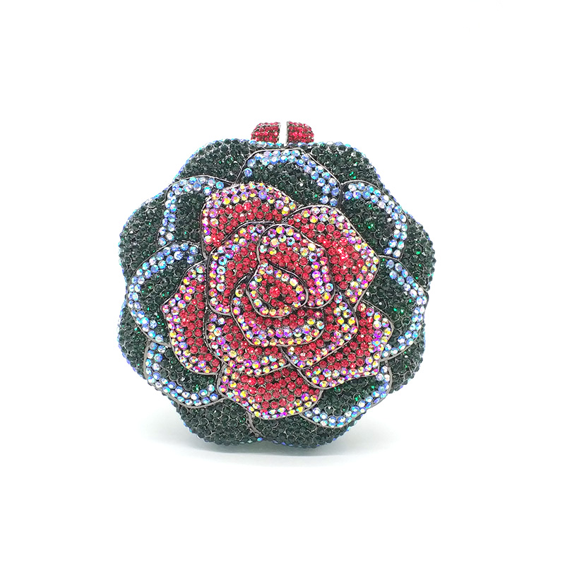 Colorful Rose Clutch