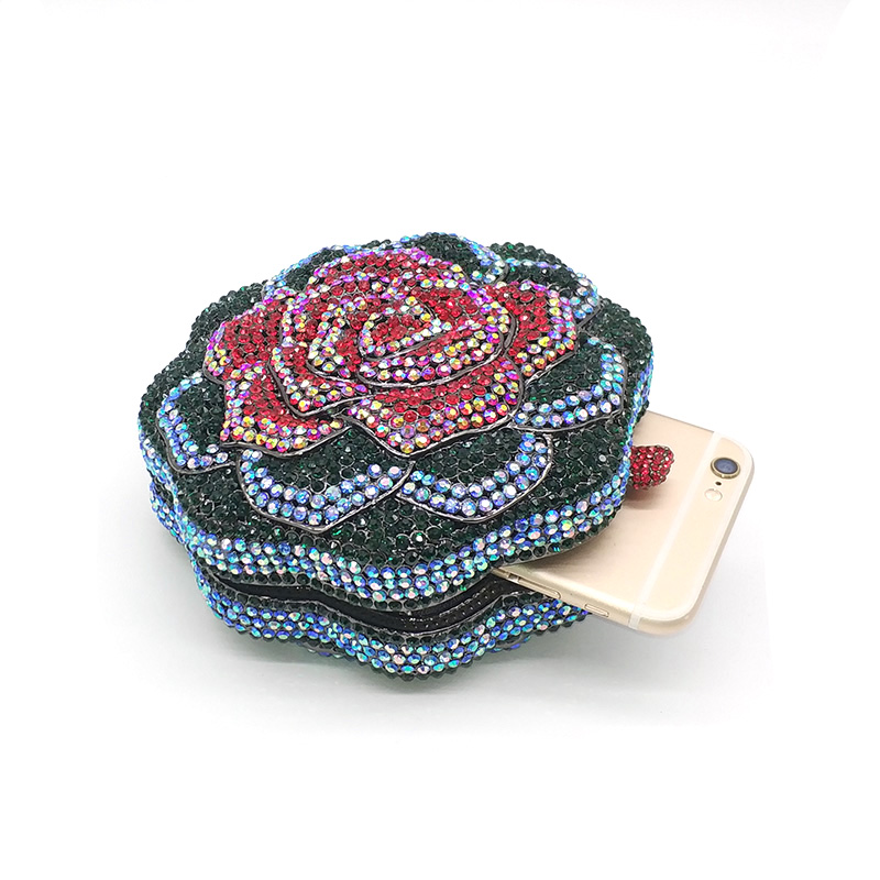 Colorful Rose Clutch