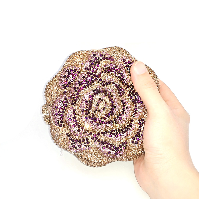 Colorful Rose Clutch