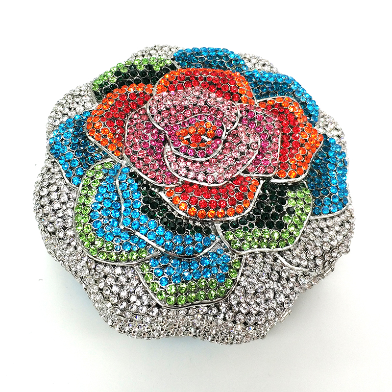 Colorful Rose Clutch