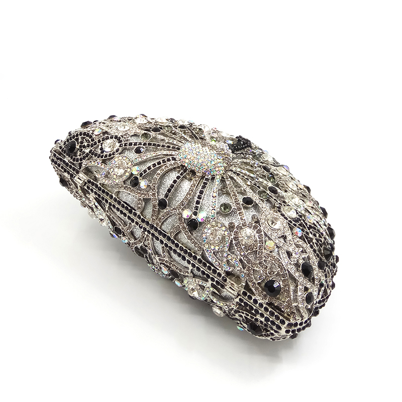 Peacock Crystal Clutch