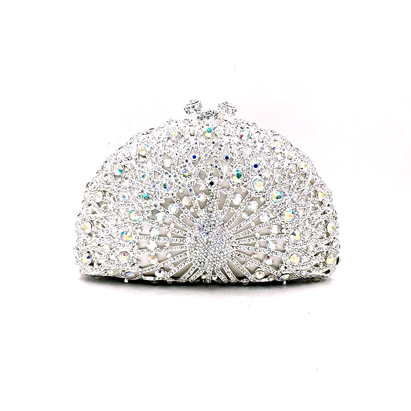 Peacock Crystal Clutch
