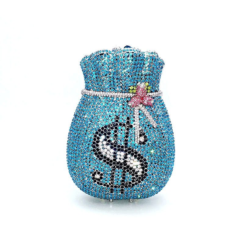 Rhinestone Money Clutch