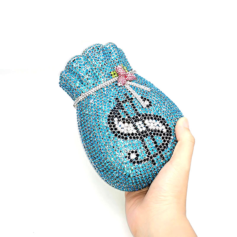 Rhinestone Money Clutch