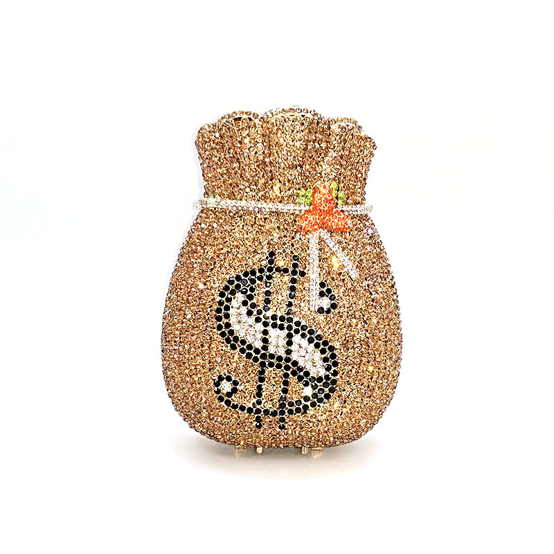 Rhinestone Money Clutch
