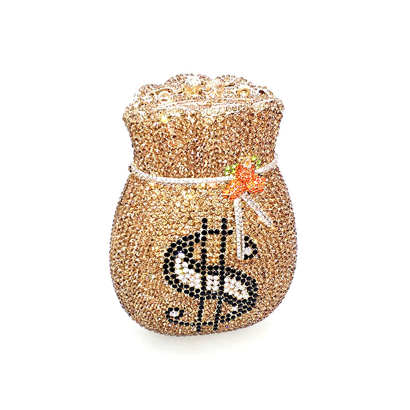 Rhinestone Money Clutch