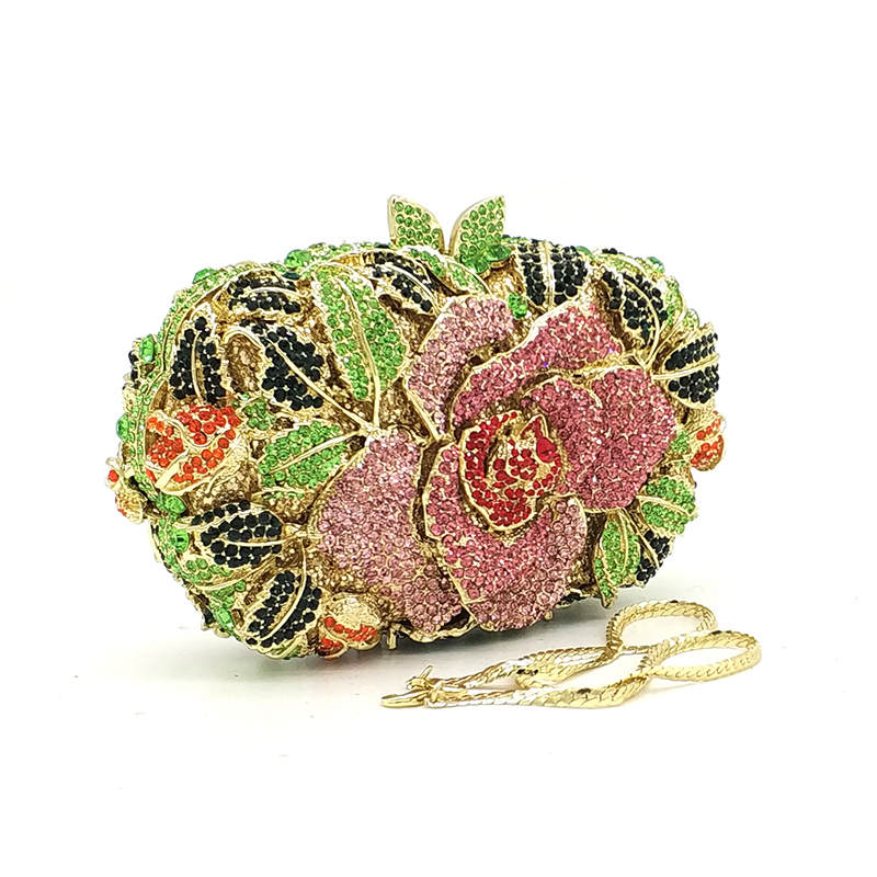 Rose Crystal Clutch