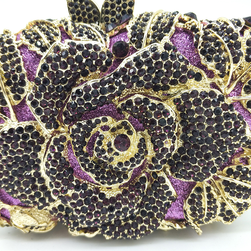 Rose Crystal Clutch