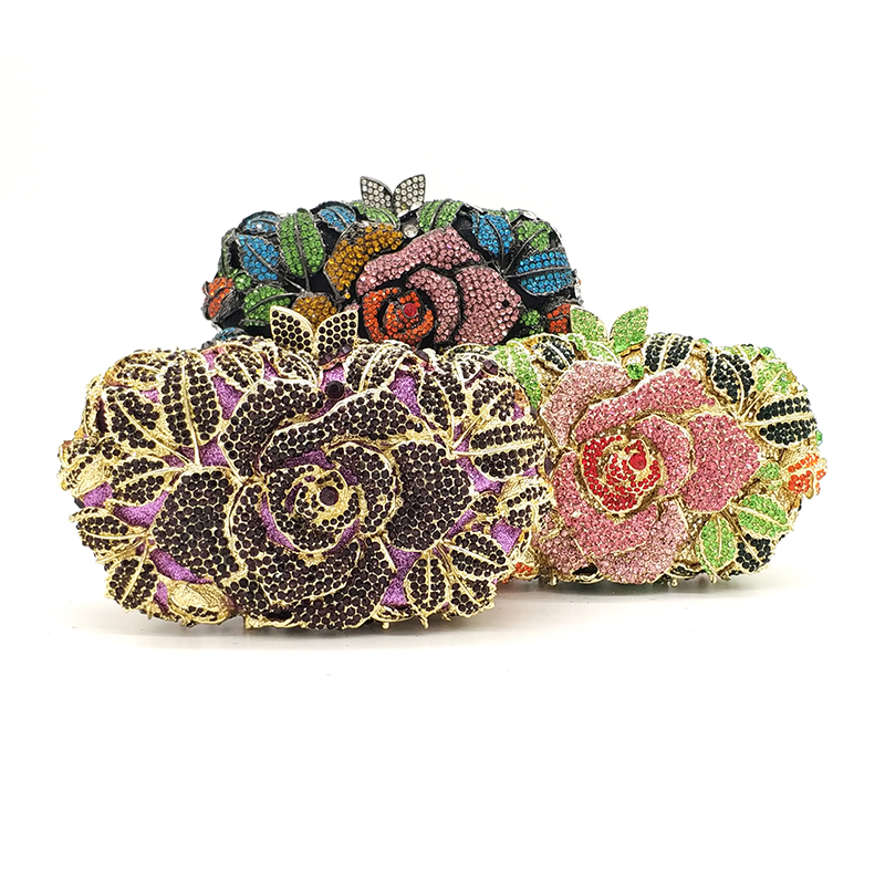 Rose Crystal Clutch