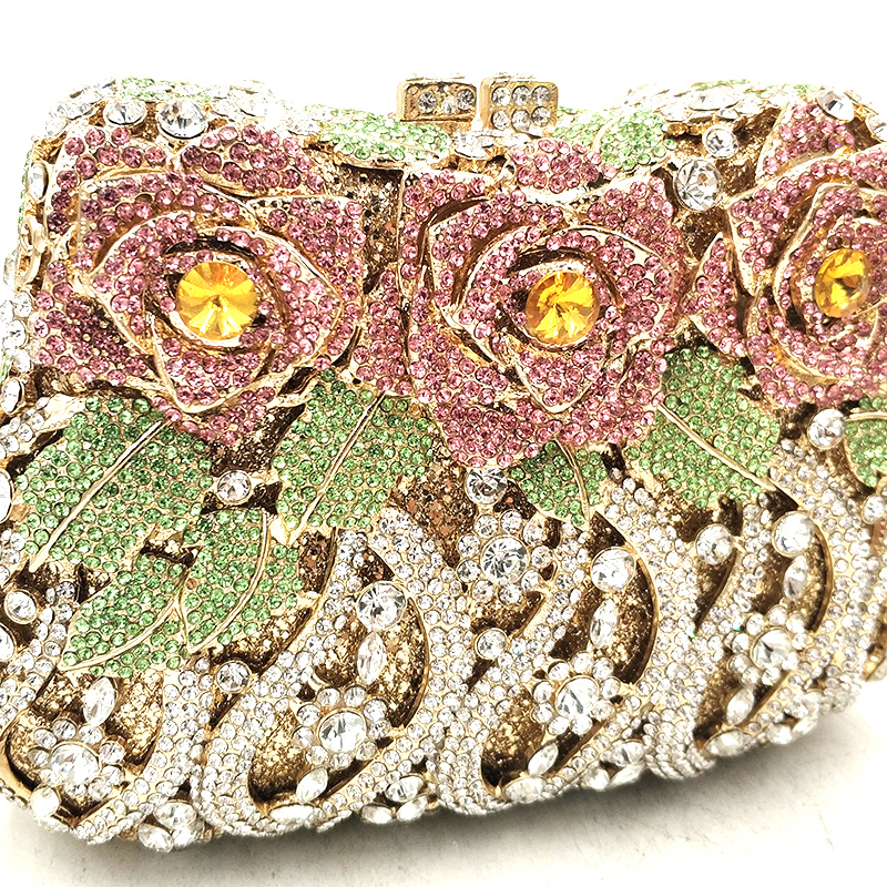 Charming Rose Crystal Bag