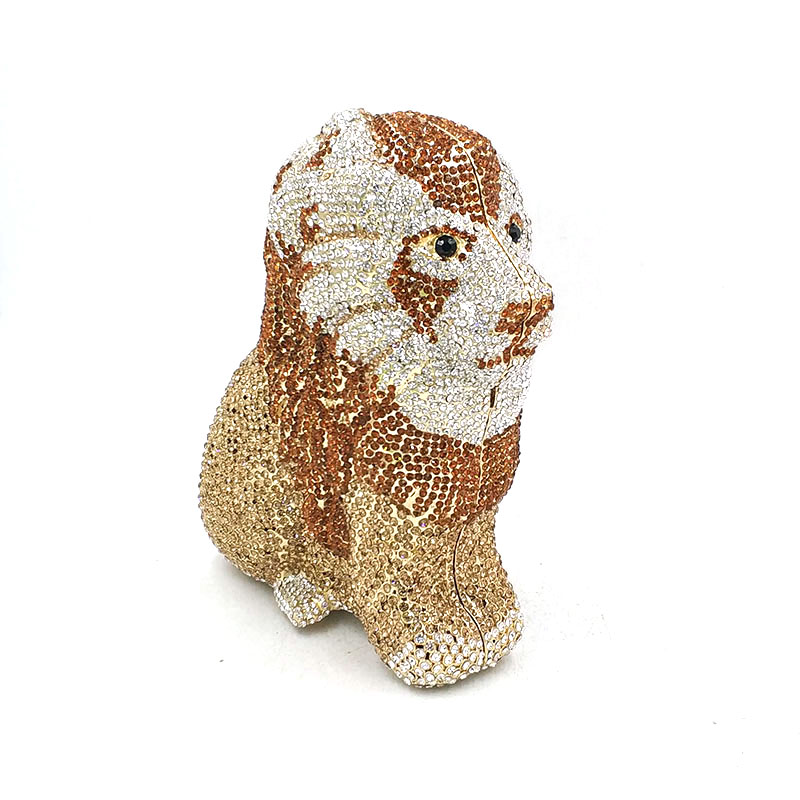 Lion Diamond Clutch