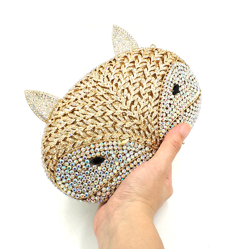 Lovely Fox Crystal Bag