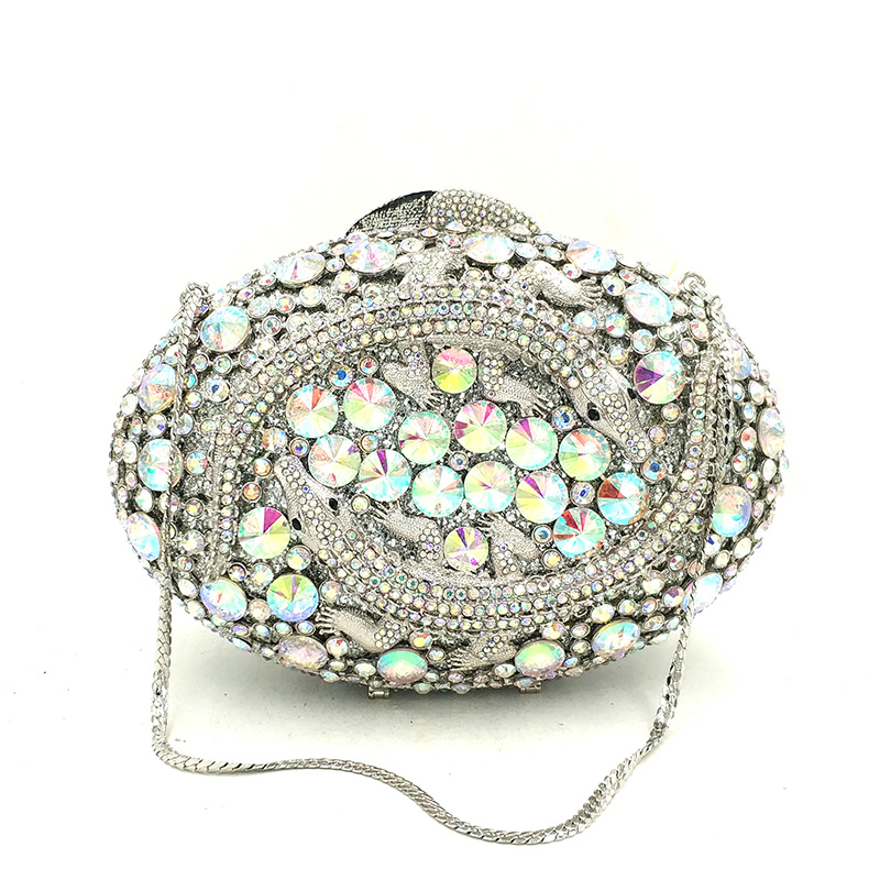 Crocodile Crystal Clutch