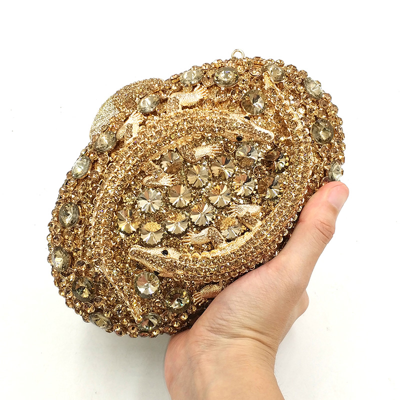 Crocodile Crystal Clutch