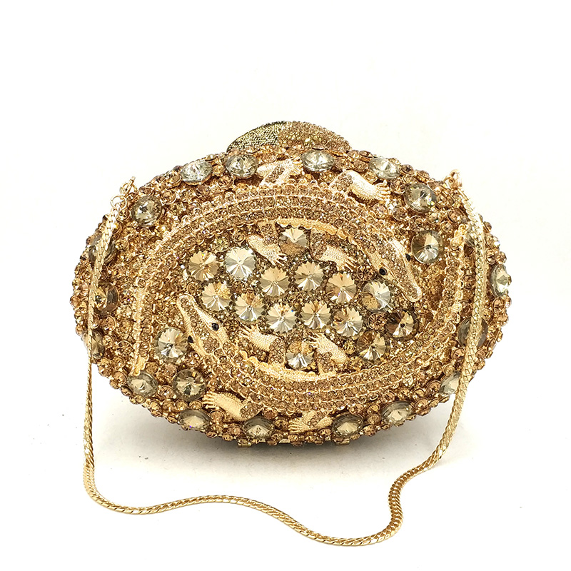 Crocodile Crystal Clutch