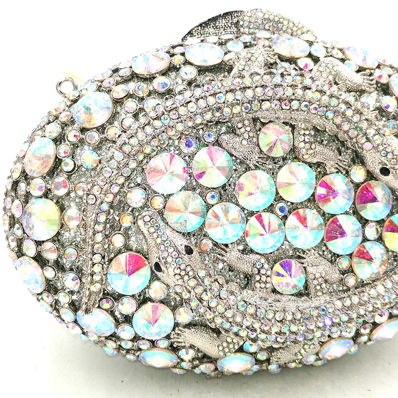 Crocodile Crystal Clutch