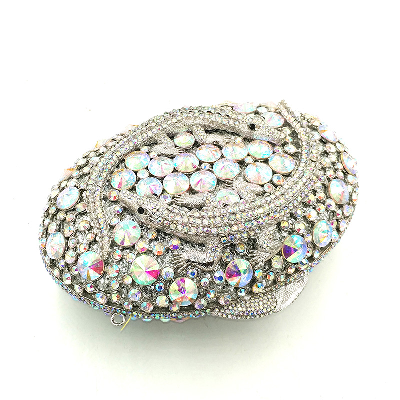 Crocodile Crystal Clutch
