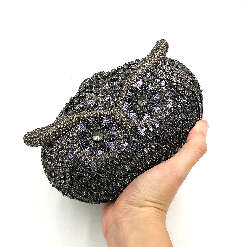 Owl Crystal Clutch