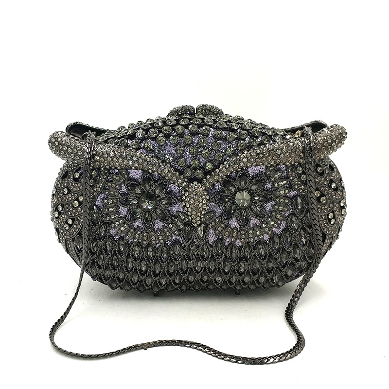 Owl Crystal Clutch