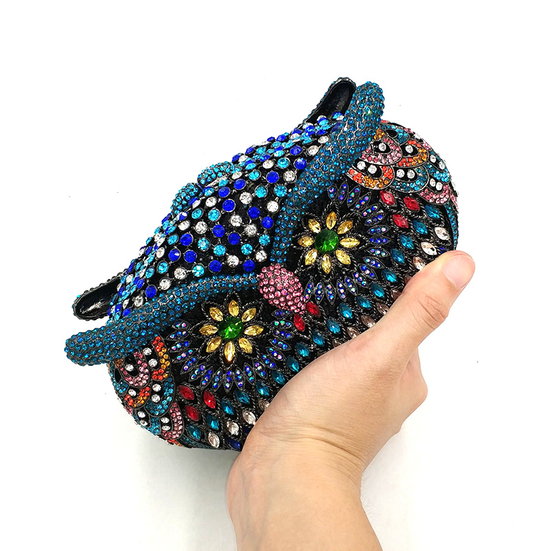 Owl Crystal Clutch