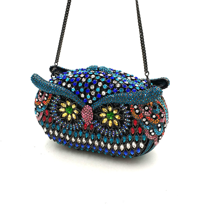 Owl Crystal Clutch