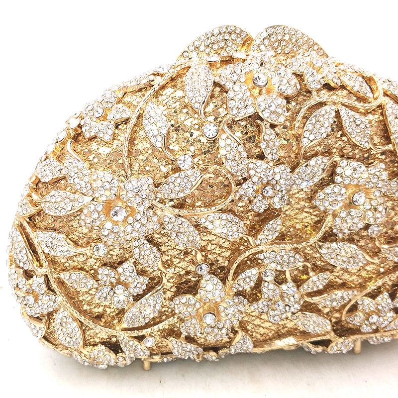 Flowers Crystal Clutch