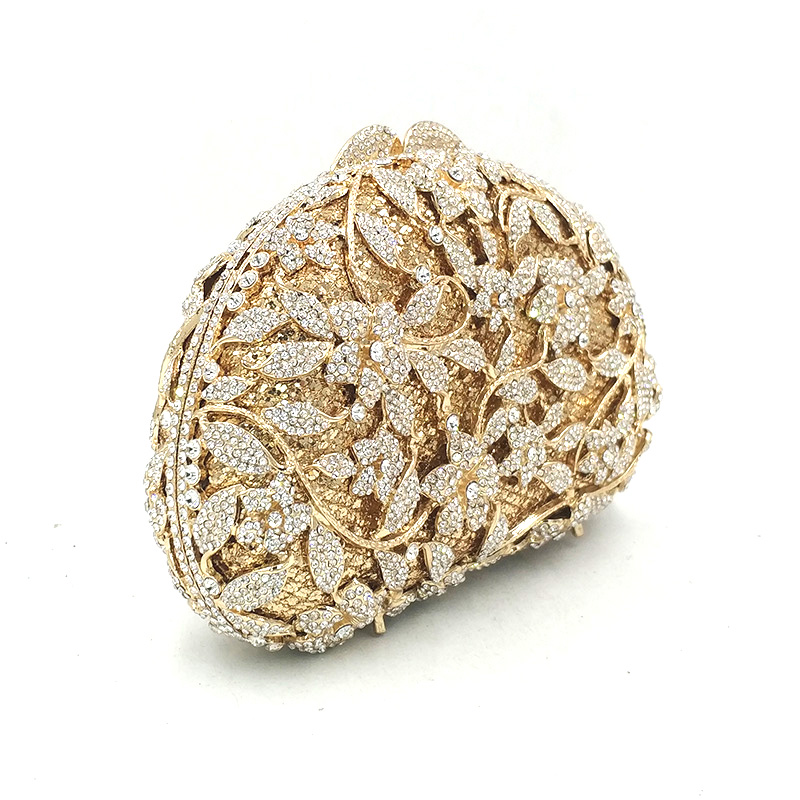 Flowers Crystal Clutch