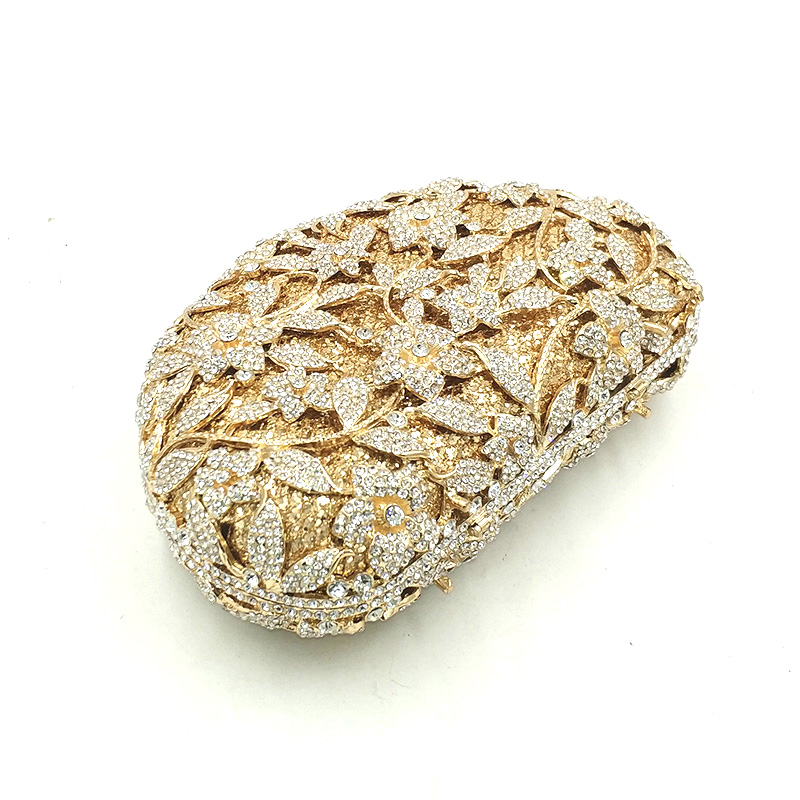 Flowers Crystal Clutch