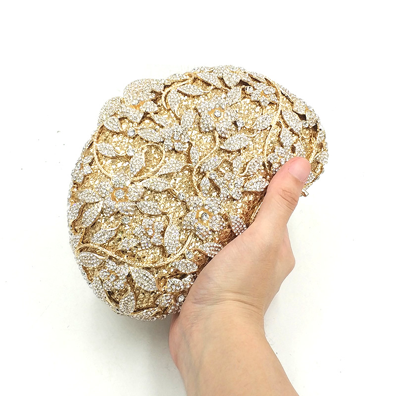 Flowers Crystal Clutch