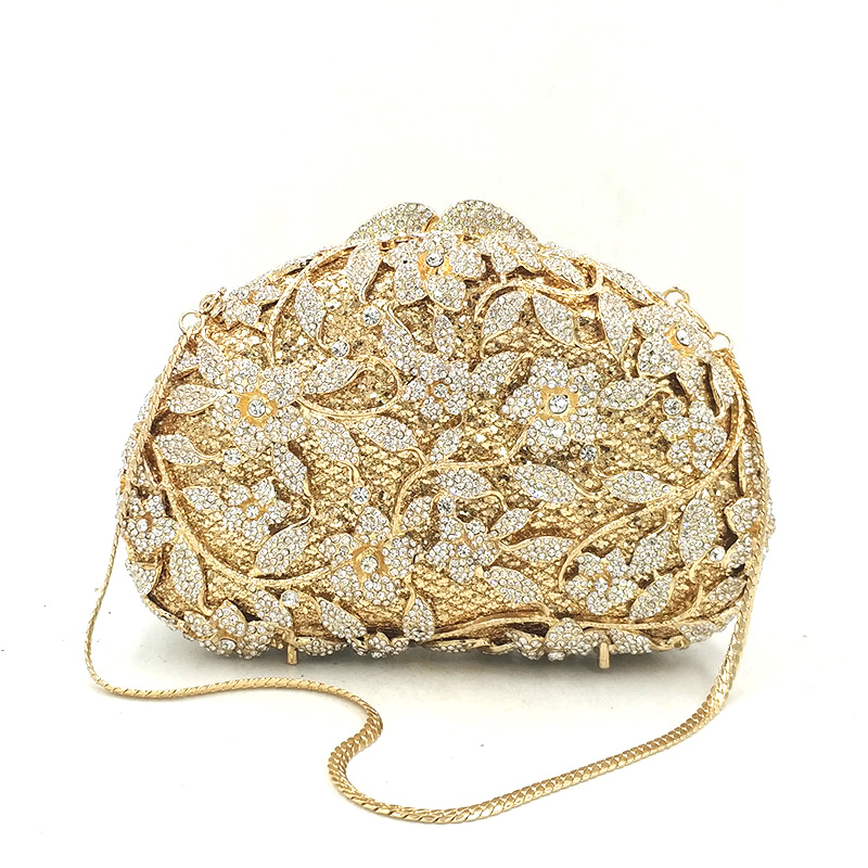 Flowers Crystal Clutch