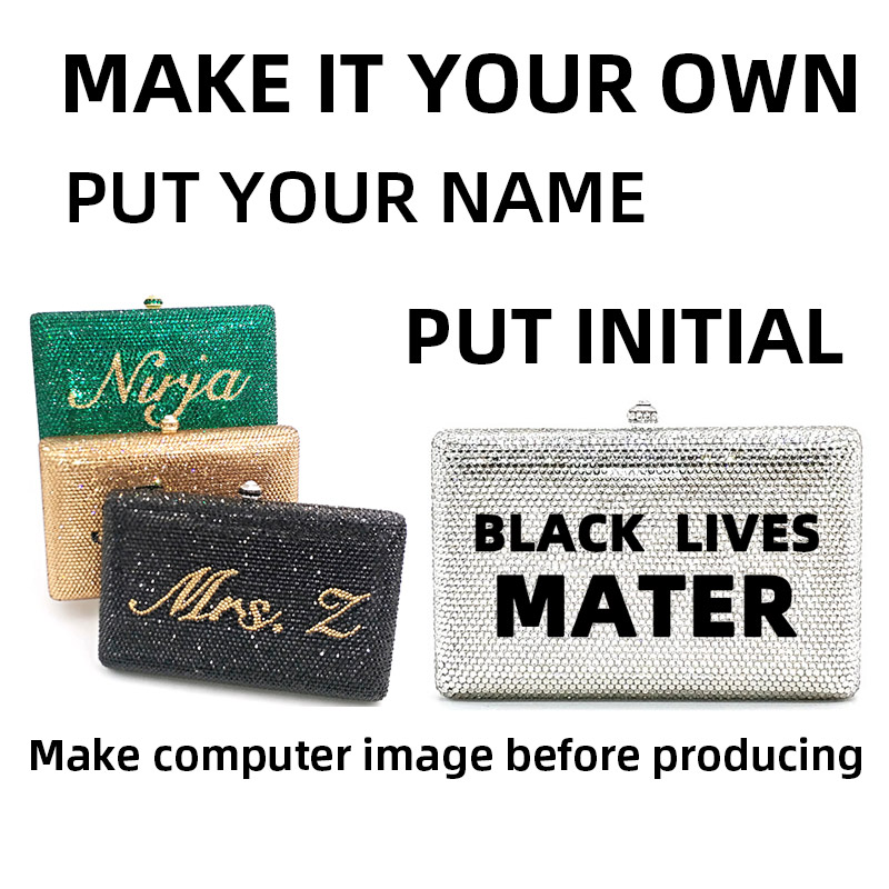 Bling Crystal Customize Clutch