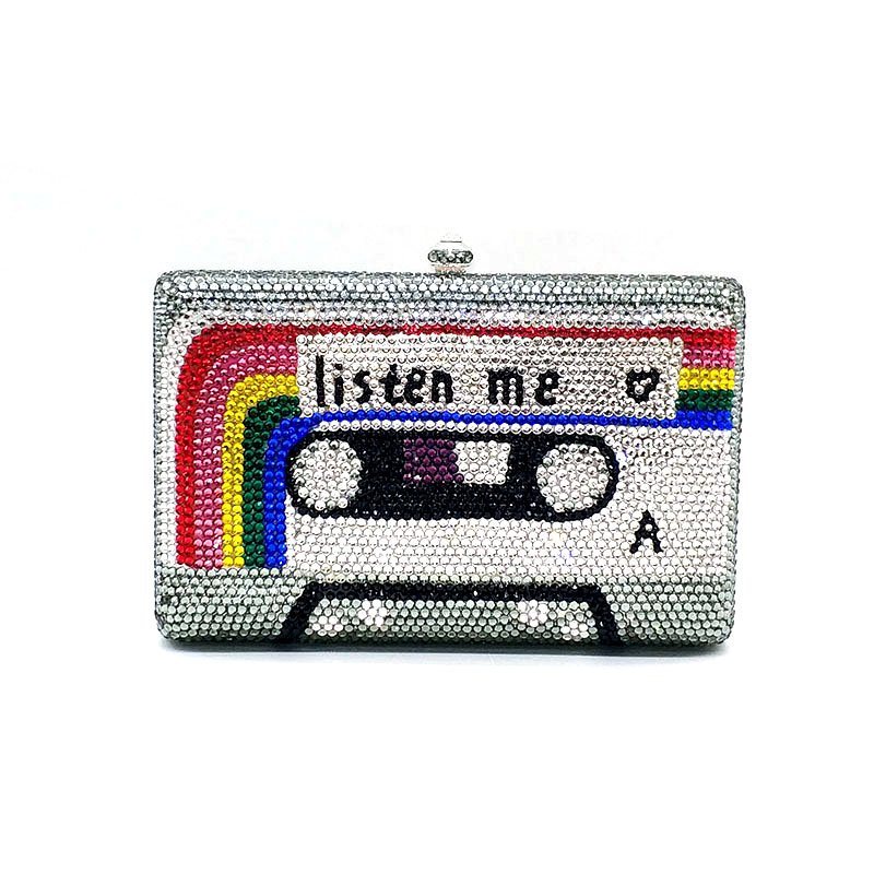 Fashion Audio Tape Clutch
