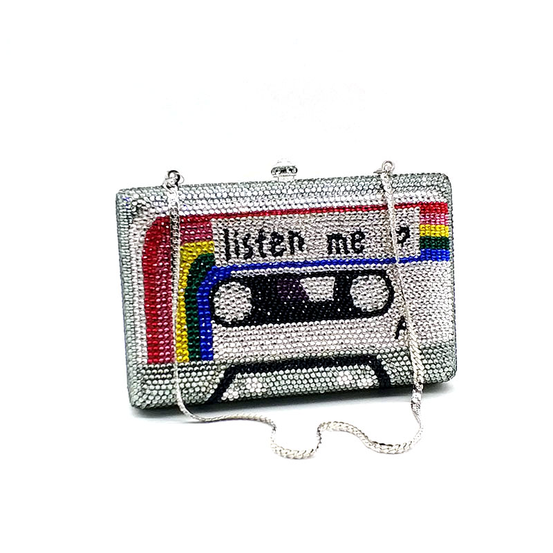 Fashion Audio Tape Clutch