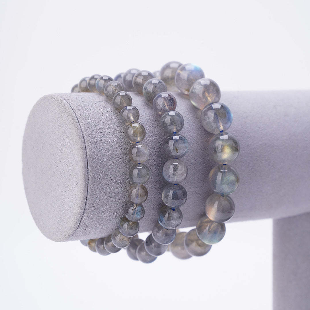 Labradorite Crystals bracelets 8mm 10mm 12mm