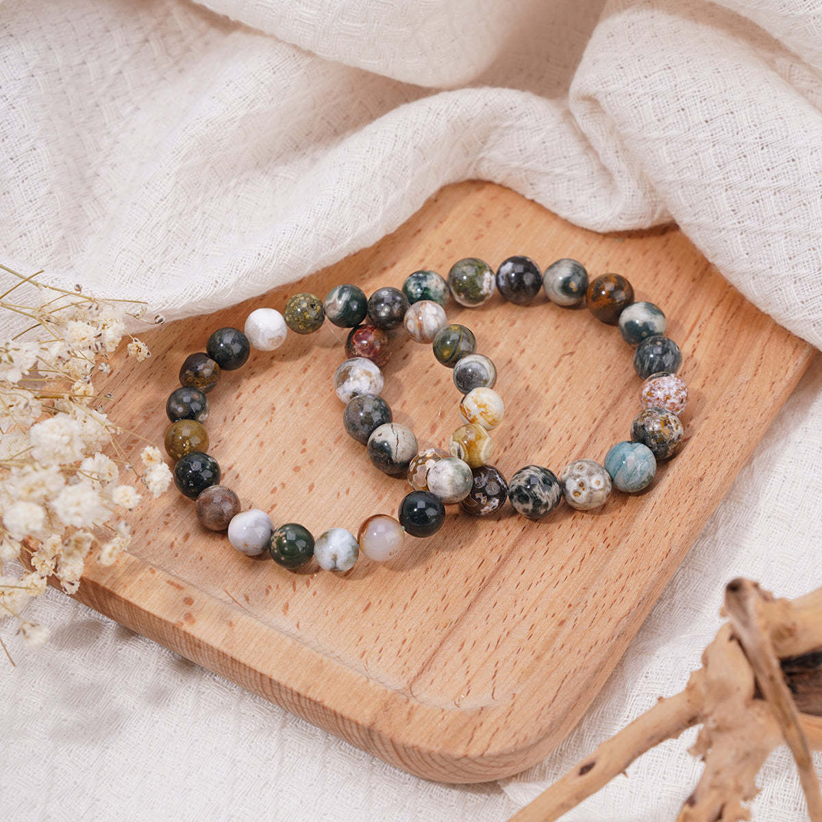 Ocean Jasper bracelets 8mm 9mm 10mm