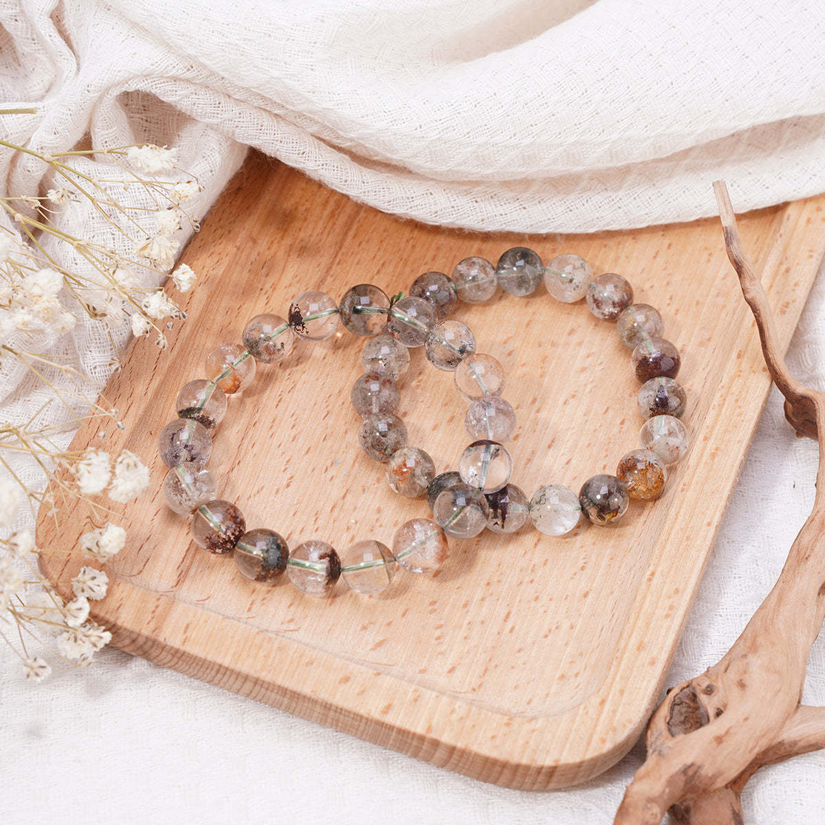 Green Garden Quartz Bracelet 8mm 10mm 13mm