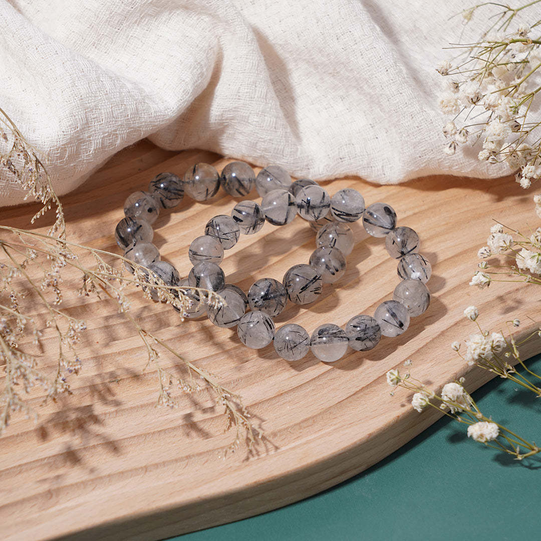 Black Tourmalin Bracelets 8mm 9mm 11mm