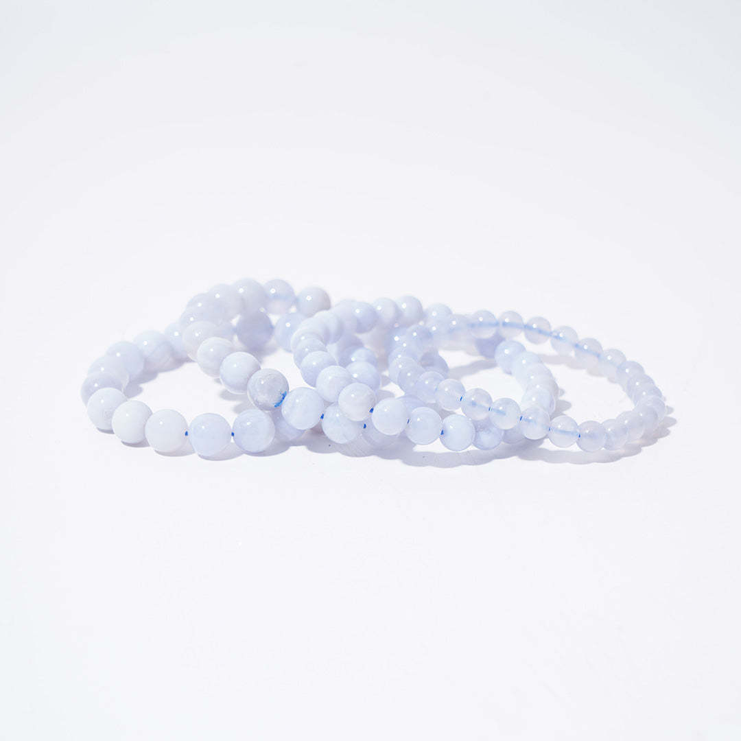 Blue Lace Agate Bracelets 7mm 9mm 11mm