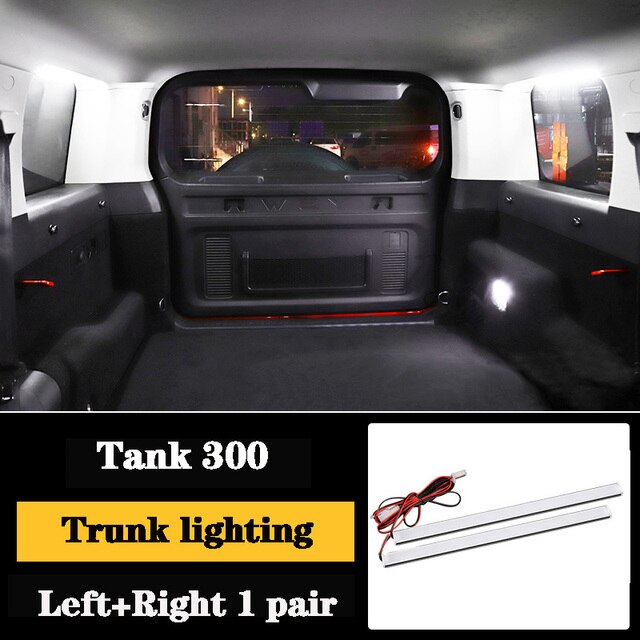 Great Wall GWM WEY TANK 300 Tank 300 Trunk Light Modification Trunk Side Window Lighting LED Light Interior Accessories