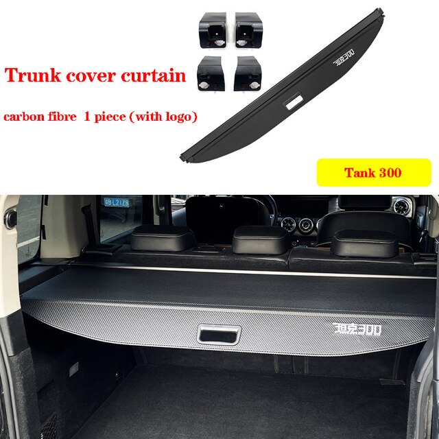 Great Wall  TANK 300 Tank 300 2022 2023 Covering Curtain Special Trunk Storage Spacer Tailbox Retrofit Decoration Accessories