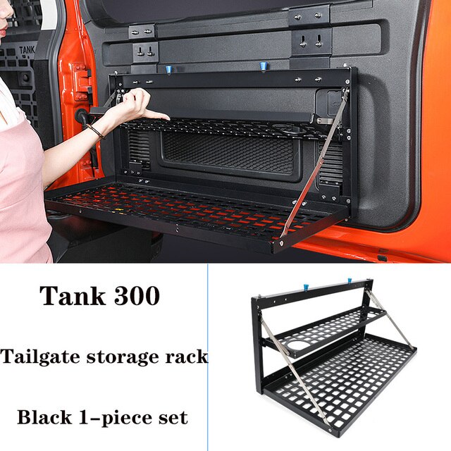 WEY TANK 300 Tailgate Storage Rack Foldable Interior Trim Trunk Storage Rack Table Board Extension Rack Off-road Accessories