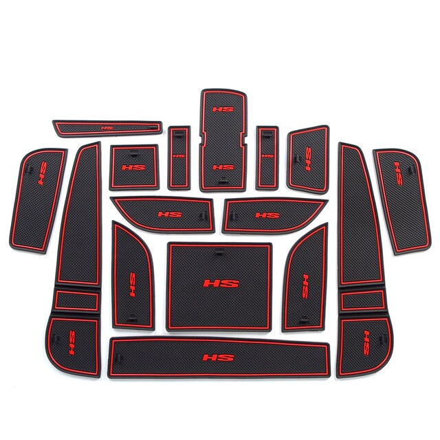 11X Car Door Groove Mat For MG HS 2018-2022 Car Slot Anti-slip Cup Cushion Coaster Pad Sticker Accessories-YeHua MG Shop