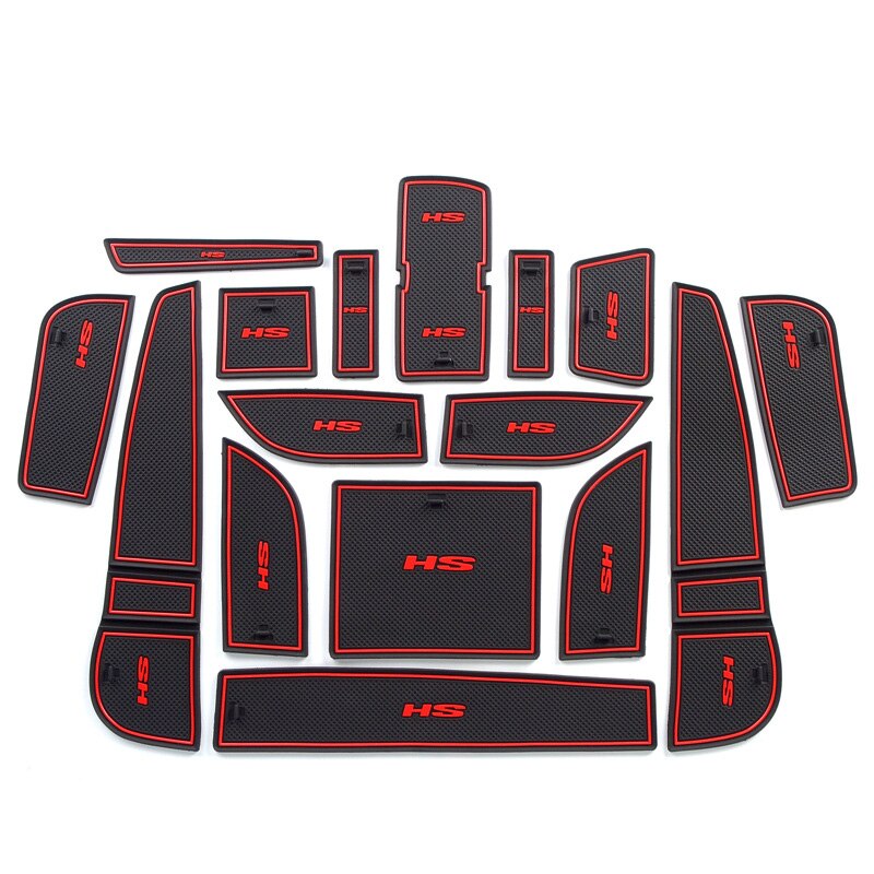 11X Car Door Groove Mat For MG HS 2018-2022 Car Slot Anti-slip Cup Cushion Coaster Pad Sticker Accessories-YeHua MG Shop