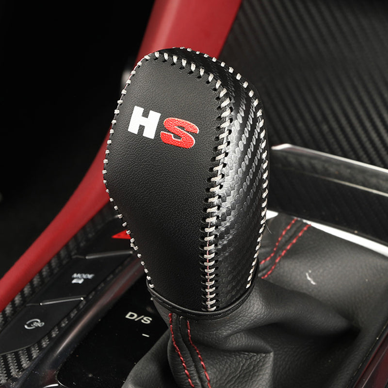 Car Leather Shift Knob Cover Gear Case Shift Knob Shell For MG MGHS 2018~2022 1pcs-YeHua MG Shop