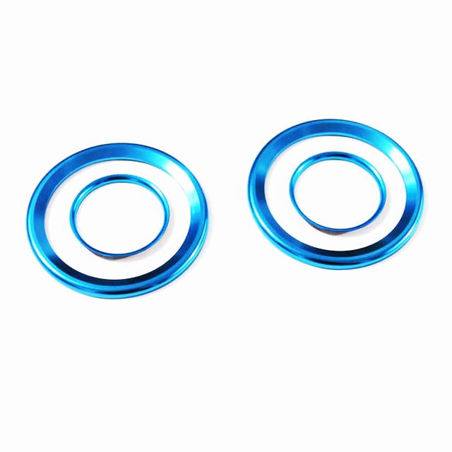 2X Stickers for MG ZS MGZS EV ZST Car air outlet decorative ring Decorative Stickers Auto Accessories 2017-2020-YeHua MG Shop